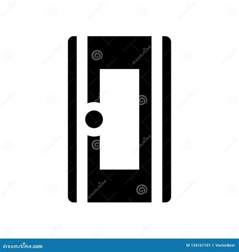 Door Icon Vector Isolated On White Background Door Sign Construction