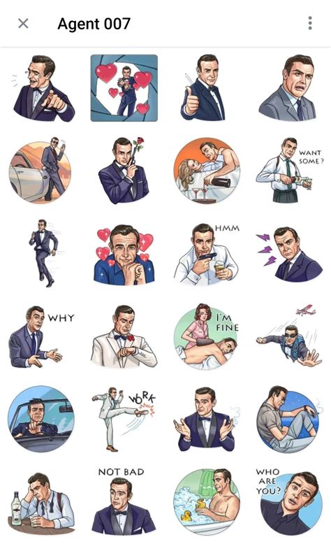 James Bond Telegram Sticker Packs Telegram Stickers Stickers