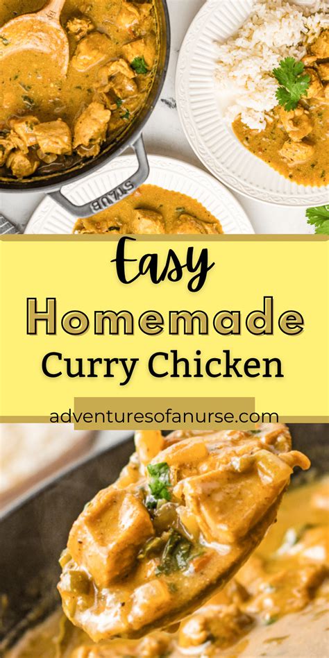 Easy Homemade Chicken Curry Recipe Adventures Of A Nurse