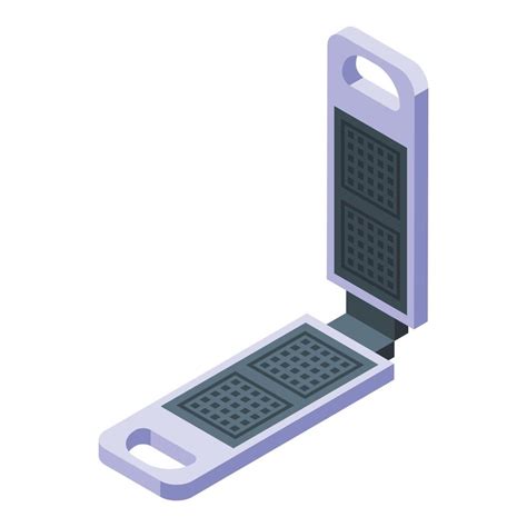 Iron Waffle Maker Icon Isometric Vector Food Machine 15117012 Vector