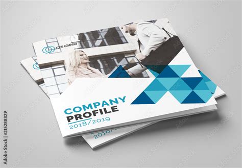 Company Profile Booklet Layout Stock Template Adobe Stock