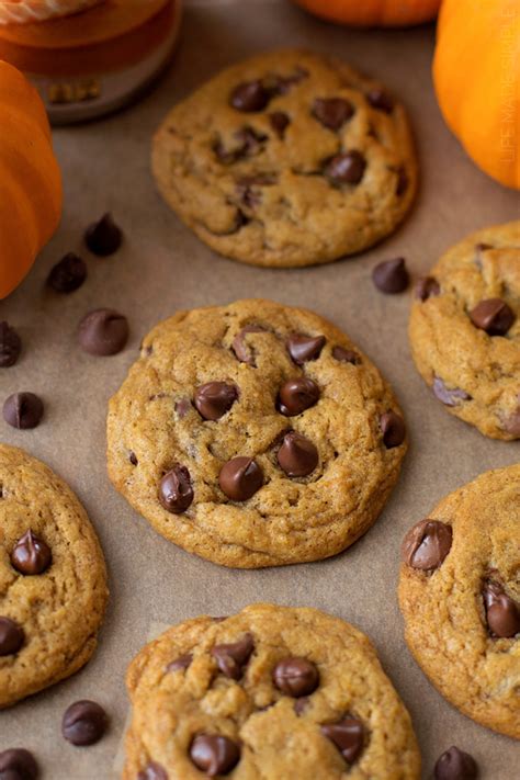 Crisp And Chewy Pumpkin Chocolate Chip Cookies Life Made Simple