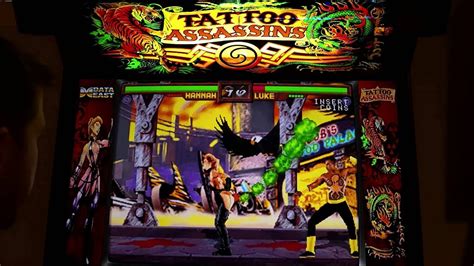 Tattoo Assassins Arcade Cabinet Mame Playthrough W Hypermarquee Youtube