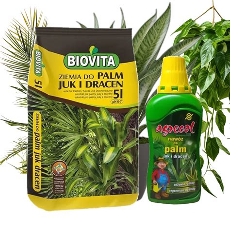 ZESTAW DO PALM JUK I DRACEN ZIEMIA BIOVITA 5l NAWÓZ PŁYNNY AGRECOL