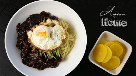 Jjajangmeyon Korean Black Bean Noodles YouTube