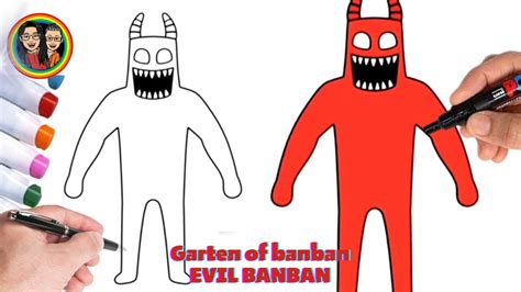 Como DESENHAR O EVIL BANBAN Do GARTEN OF BANBAN Como DIBUJAR A EVIL