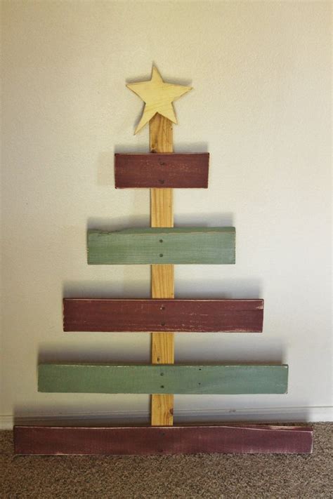 Items Similar To Primitive Christmas Tree Made From Reclaimed Pallet