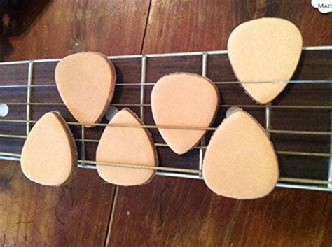 Leather Picks For Guitar And Ukulele 6 Pack Etsy