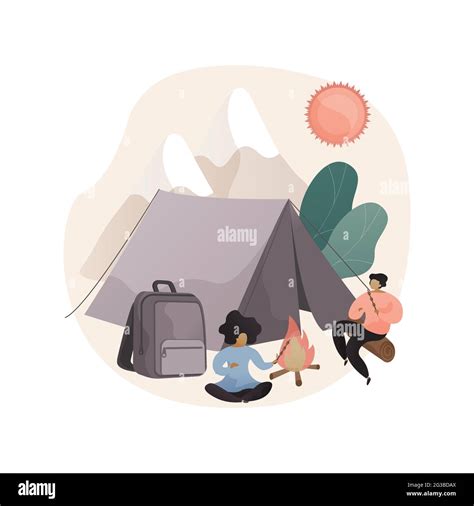 Summer Camping Abstract Concept Vector Illustration Stock Vector Image