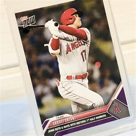 Yahooオークション 25枚限定 大谷翔平 Topps Now アート カード 20