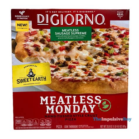 Review Digiorno Meatless Monday Meatless Sausage Supreme Pizza The