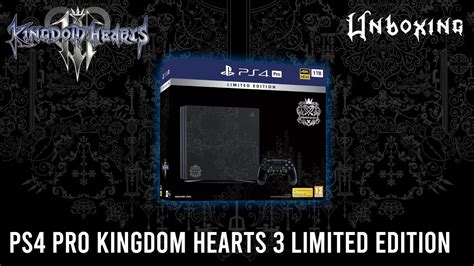 Ps4 Pro Kingdom Hearts 3 Limited Edition Unboxing Youtube