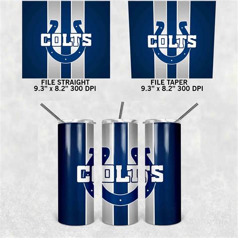 Indianapolis Colts Tumbler Wrap Oz Skinny Tumbler Straigh Inspire