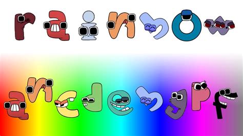 Lowercase Alphabet Lore But It S In Rainbow Order Pre Epilogue YouTube