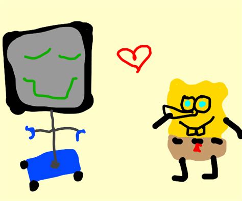 Karen is actually Spongebob's wife! - Drawception