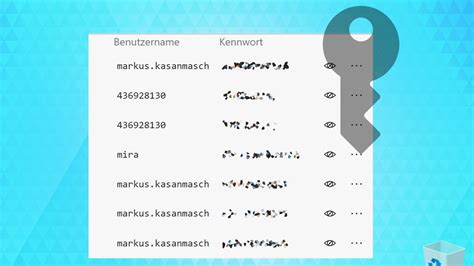 Windows Gespeicherte Passw Rter Und Anmeldeinformationen Anzeigen