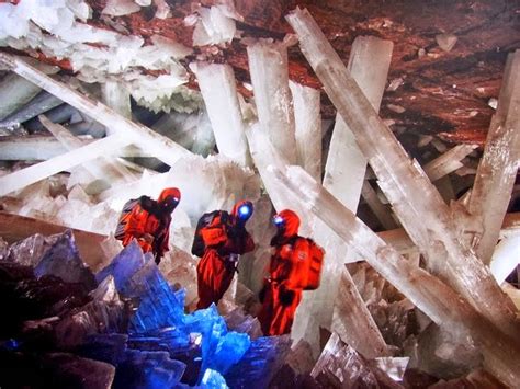 Giant Crystal Cave in Naica, Mexico