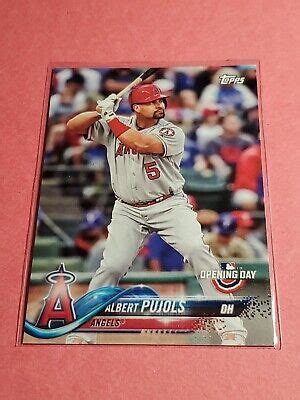 2018 Topps Opening Day Albert Pujols 140 Los Angeles Angels St Louis