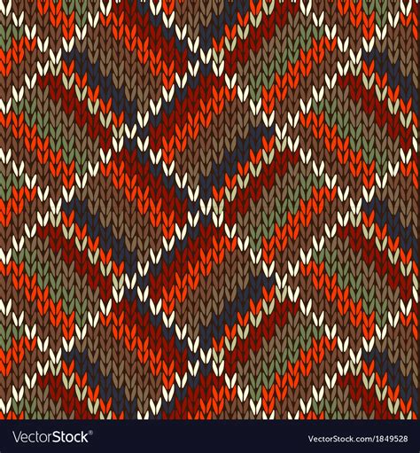 Seamless Knitted Pattern Royalty Free Vector Image