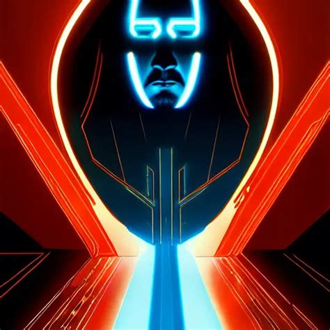 Tron Legacy Jesus Hyper Realistic Concept Art Stable Diffusion