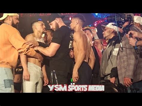 Just Now Teofimo Lopez Jamaine Ortiz Pulled Apart By Security During