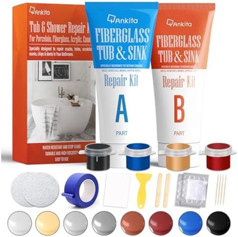 Tub Porcelain Tile Shower Repair Kit Color Match 3 7oz Fiberglass