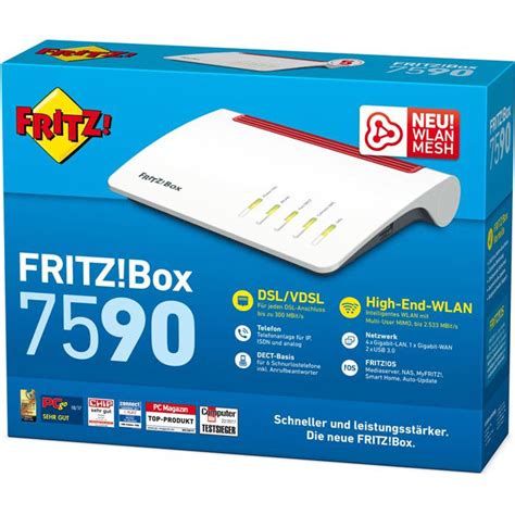 AVM WLAN Router FRITZ Box 7590 2533 MBit s Basis für