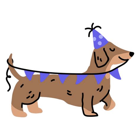 Design Png E Svg De Filhote De Cachorro Encantador Comemorando Seu Dia