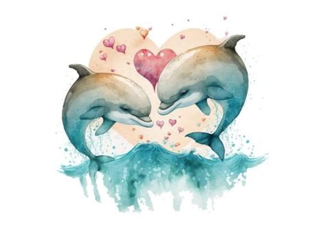 7 Cute Dolphins Sublimation Designs Graphics