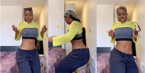 Nigerian lady with tiny waist dances to Rema's 'Charm'