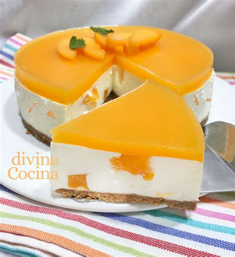 Tarta De Yogur Y Melocot N Sin Horno Receta De Divina Cocina