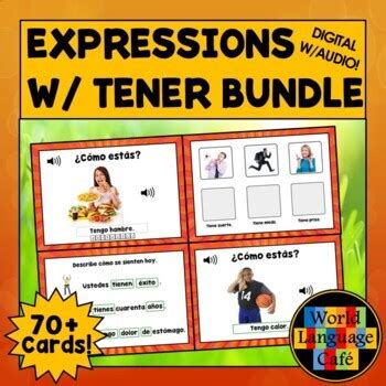 Tener Boom Cards Bundle Spanish Boom Cards Expressions With Tener