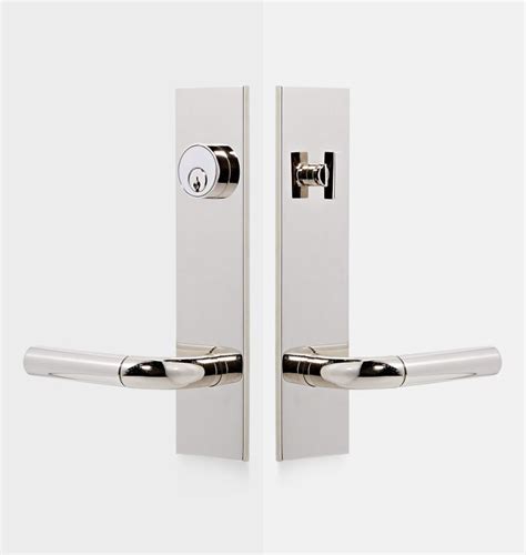 Tumalo Brass Lever Exterior Door Hardware Tube Latch Set Rejuvenation