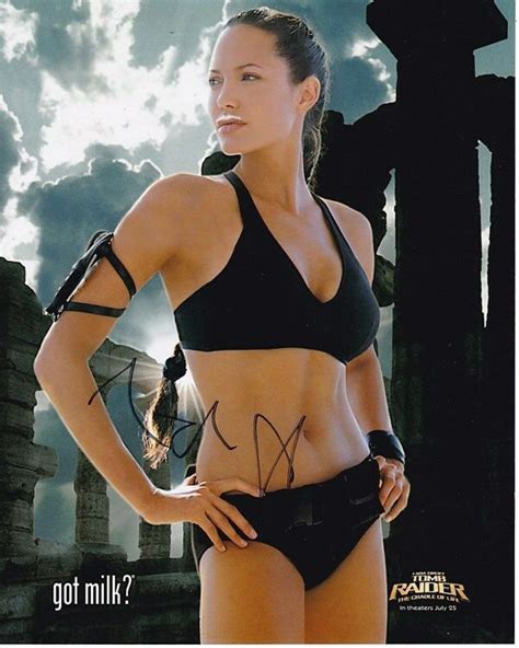 Angelina Jolie Signed Tomb Raider Lara Croft Photo W Hologram Coa Etsy