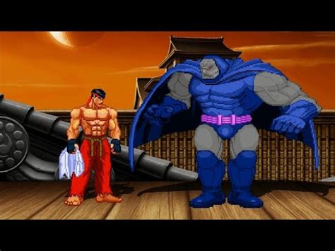 Shin Ryu Vs Darkseid High Level Awesome Fight YouTube