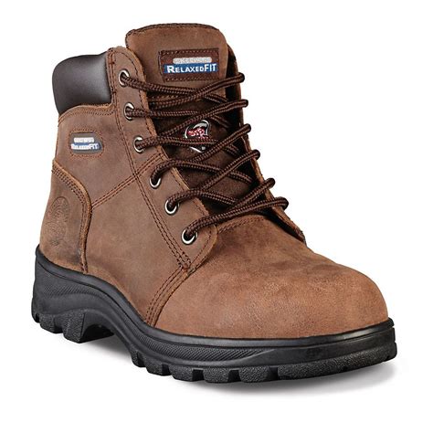 Skechers Relaxed Fit Workshire Peril Women's Steel-Toe Work Boots ...