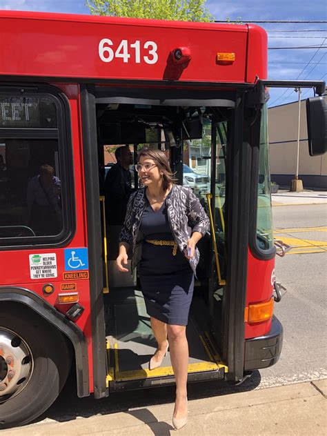 Sara Innamorato Held A Town Hall Meeting While Riding The Bus Very Local