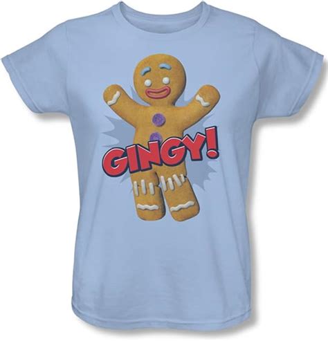 Shrek Womens Gingy T Shirt Amazonca Clothing Shoes And Accessories