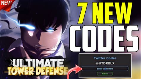 RAIDS NEW ALL WORKING CODES FOR ULTIMATE TOWER DEFENSE ROBLOX