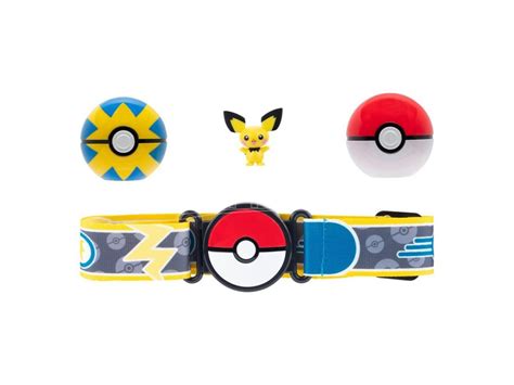 JAZWARES Pokémon Clip n Go Poké Ball Belt Set Poké Ball Quick Ball