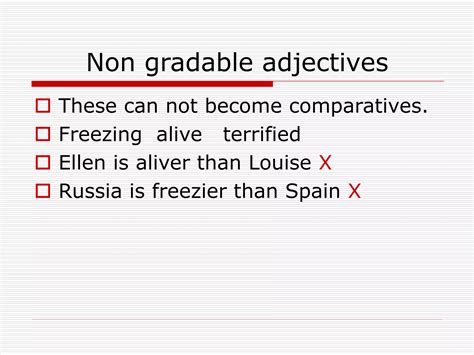 Gradable And Ungradable Adjectives Ppt