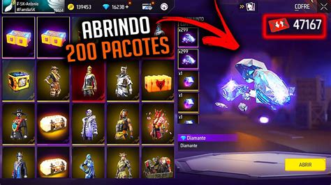 FREE FIRE ABRINDO 200 CAIXAS DE PRESENTE GANHEI TODAS SKINS Abrir