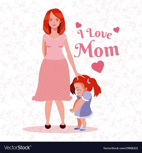 Happy Mothers Day Cartoon Vector Image On Vectorstock Mothers Day