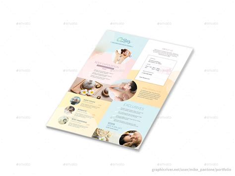 Spa And Massage Flyers 4 Options Print Templates Graphicriver