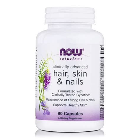 Now Solutions Hair, Skin & Nails 90 caps - With keratin - Vita4you