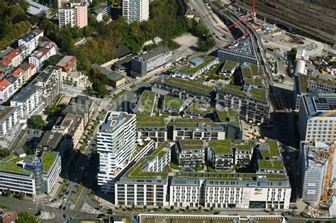 Stuttgart Von Oben Hotelanlage Im Milaneo Im Ortsteil Europaviertel