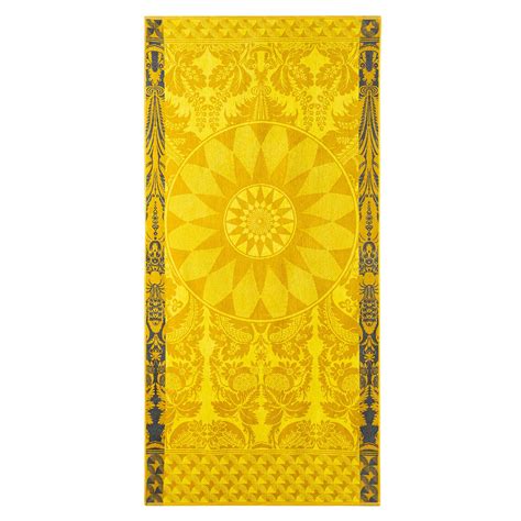 Le Jacquard Francais And Soleil Yellow Cotton Beach Towels By Les