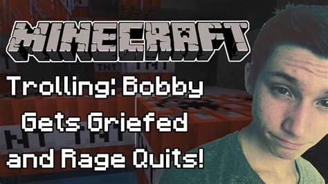 Must See Griefing Gamer Kid On Minecraft Hilarious Rage Quit Youtube