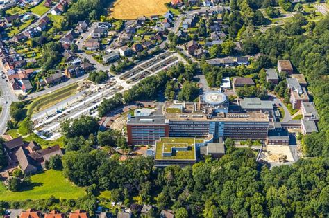 Luftaufnahme Hamm Baustelle zur Sanierung eines Gebäudes auf dem