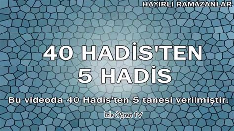 40 Hadis Ten 5 Hadis YouTube